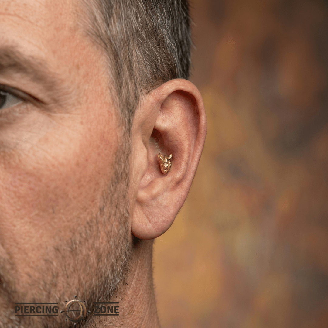 Satan – 14K Gold Threadless/Threaded End - piercing - zone.com