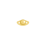 Saturn – 14K Gold Threadless & Threaded End - piercing - zone.com