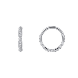 Savannah Seamless Ring – 14K Gold Cup & Divot Design - piercing - zone.com