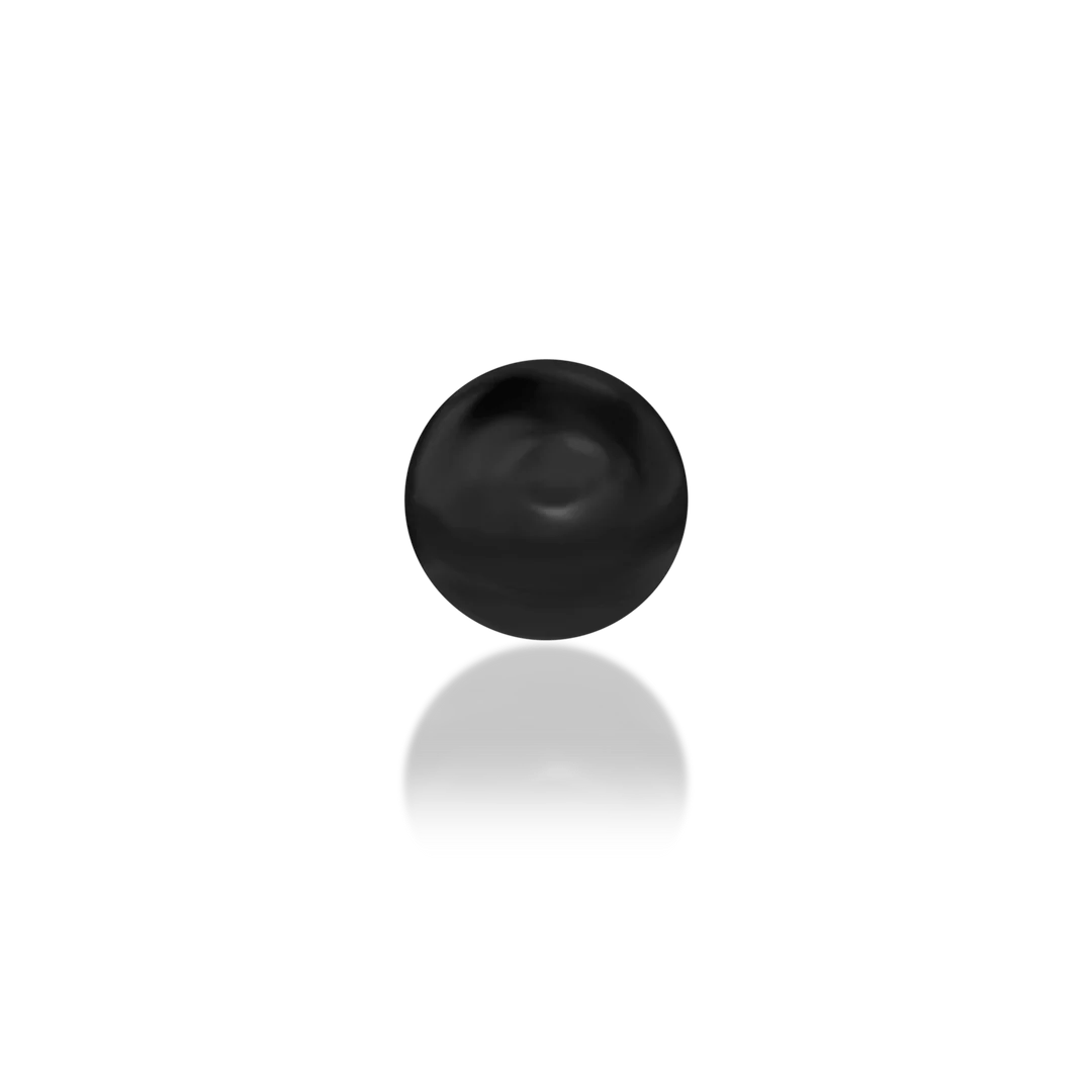 Scene Dot – Black Rhodium Dome – 14K Gold Threadless End - piercing - zone.com