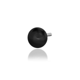 Scene Dot – Black Rhodium Dome – 14K Gold Threadless End - piercing - zone.com