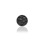 Scene Hammered Disk – Black Rhodium – 14K Gold Threadless End - piercing - zone.com