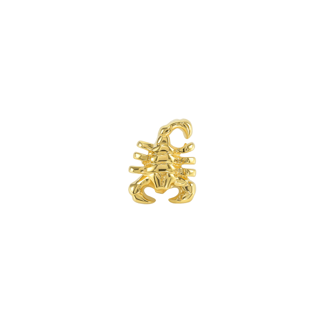Scorpion – 14K Gold Threadless & Threaded End - piercing - zone.com