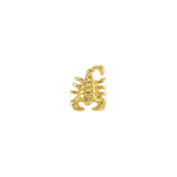 Scorpion – 14K Gold Threadless & Threaded End - piercing - zone.com