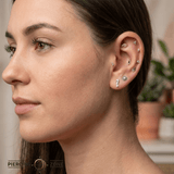 Sea Horse – 14K Gold Threadless/Threaded End - piercing - zone.com