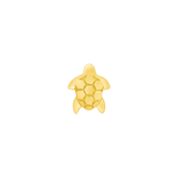 Sea Turtle – 14K Gold Threadless & Threaded End - piercing - zone.com