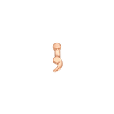 Semicolon – 14K Gold Threadless End - piercing - zone.com