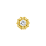 Serena – 14K/18K Gold Gemstone Threadless End - piercing - zone.com