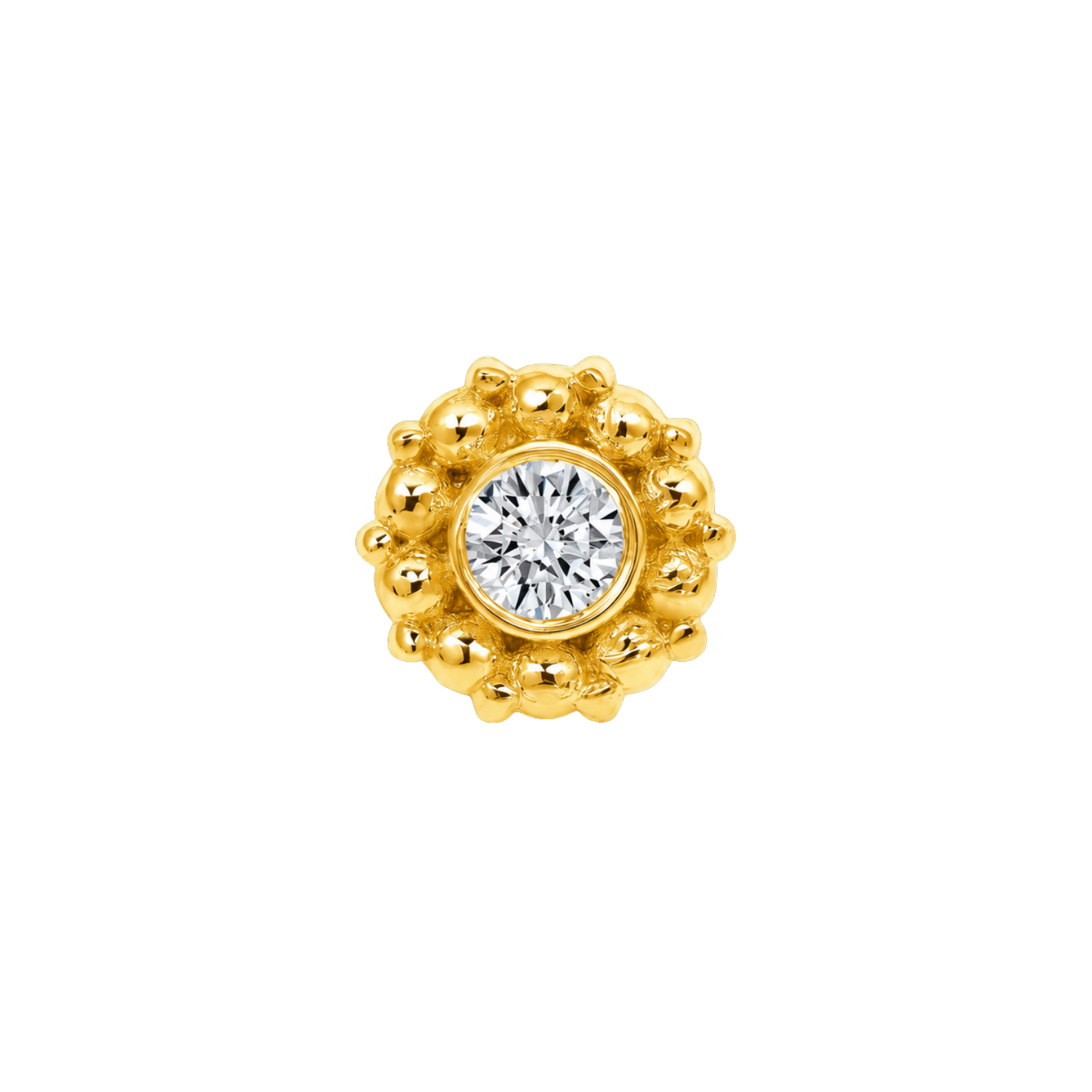 Serena – 14K Gold Threadless/Threaded End