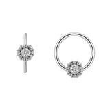 Serena Seamless Ring – 14K Gold Single-Gem Minimalist Accent - piercing-zone.com