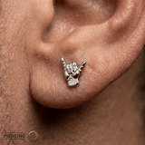 Shaka – 14K Gold Threadless/Threaded End - piercing - zone.com