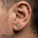 Shaka – 14K Gold Threadless/Threaded End - piercing - zone.com