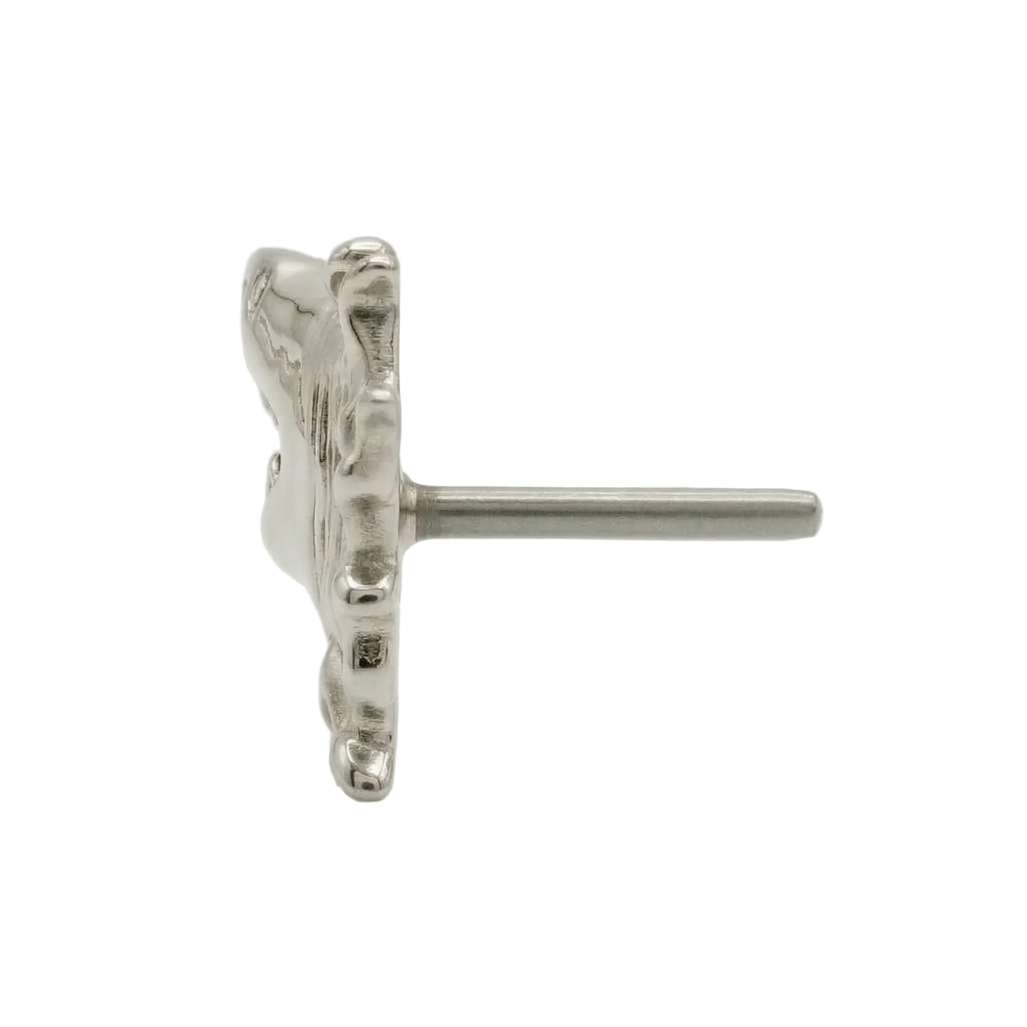 Shark – 14K Gold Threadless/Threaded End - piercing - zone.com