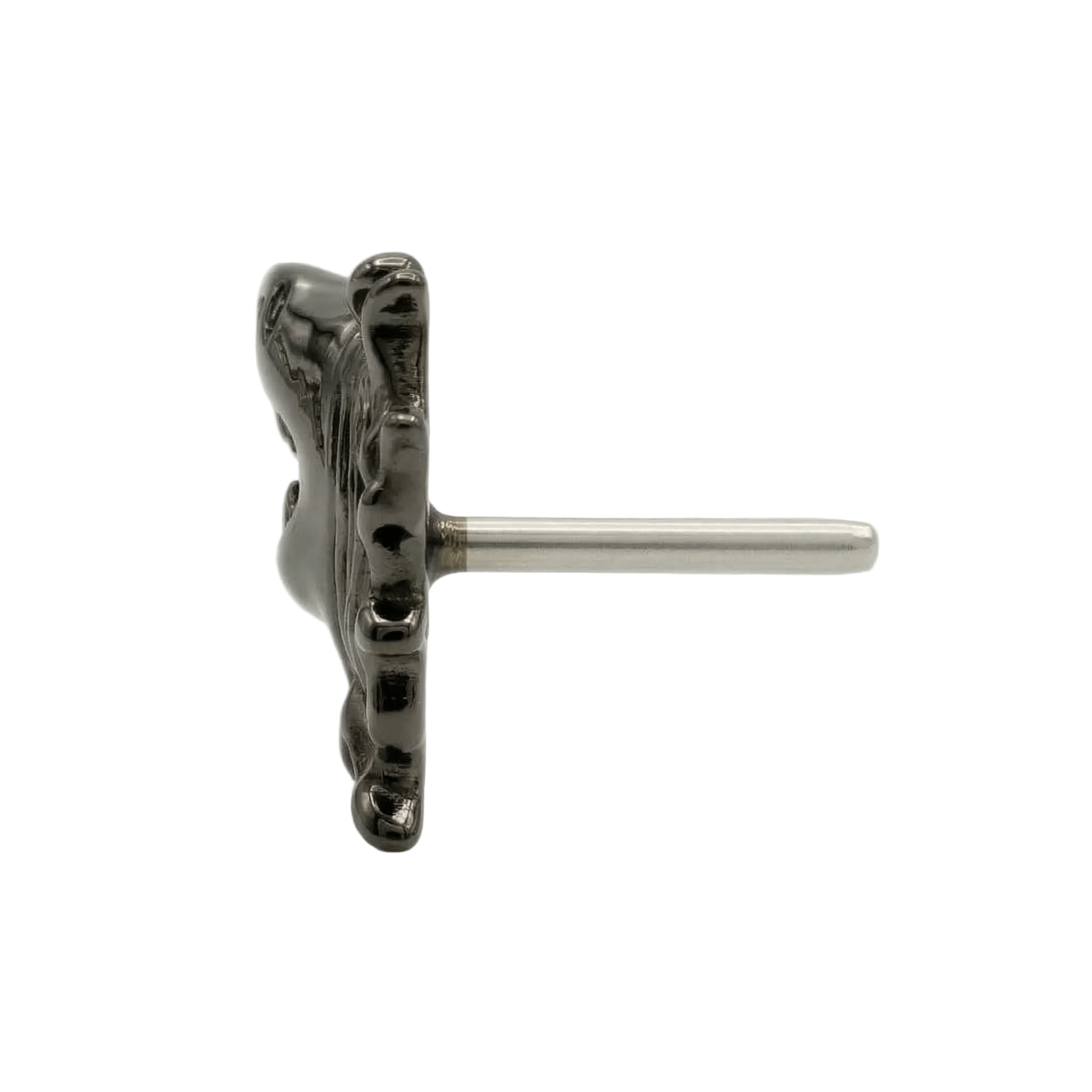 Shark – 14K Gold Threadless/Threaded End - piercing - zone.com