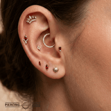 Shell – 14K Gold Threadless/Threaded End - piercing - zone.com