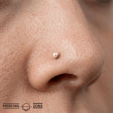 Shell Cup Pearl – 14K Gold Threadless/Threaded End - piercing - zone.com