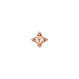 Shield - 18K Gold Threadless End - piercing-zone.com