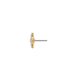 Shield - 18K Gold Threadless End - piercing-zone.com