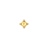 Shield - 18K Gold Threadless End - piercing-zone.com