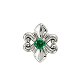 Shield - 14K Gold Stone Threadless/Threaded End