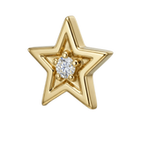 Shining Star - 14K Gold Threadless/Threaded