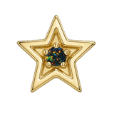 Shining Star - 14K Gold Threadless/Threaded - piercing-zone.com