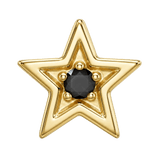 Shining Star - 14K Gold Threadless/Threaded - piercing-zone.com