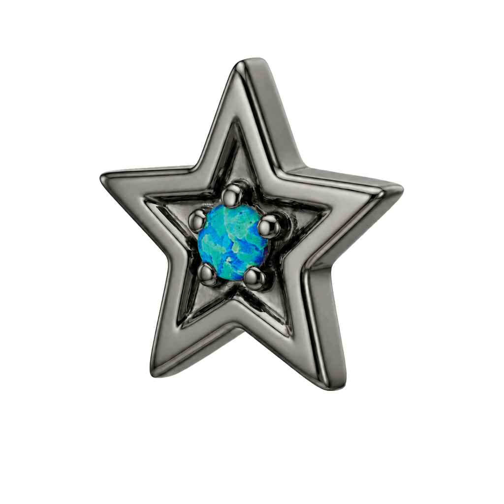 Shining Star - 14K Gold Threadless/Threaded - piercing-zone.com