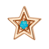 Shining Star - 14K Gold Threadless/Threaded - piercing-zone.com