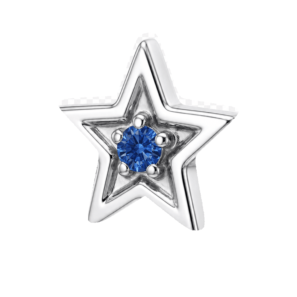 Shining Star - 14K Gold Threadless/Threaded - piercing-zone.com