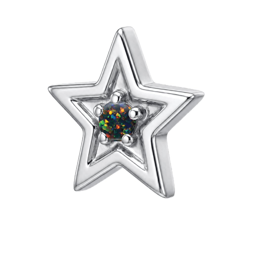 Shining Star - 14K Gold Threadless/Threaded - piercing-zone.com