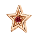 Shining Star - 14K Gold Threadless/Threaded - piercing-zone.com