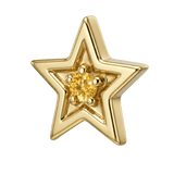 Shining Star - 14K Gold Threadless/Threaded - piercing-zone.com