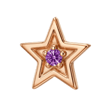 Shining Star - 14K Gold Threadless/Threaded - piercing-zone.com