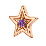 Shining Star - 14K Gold Threadless/Threaded - piercing-zone.com