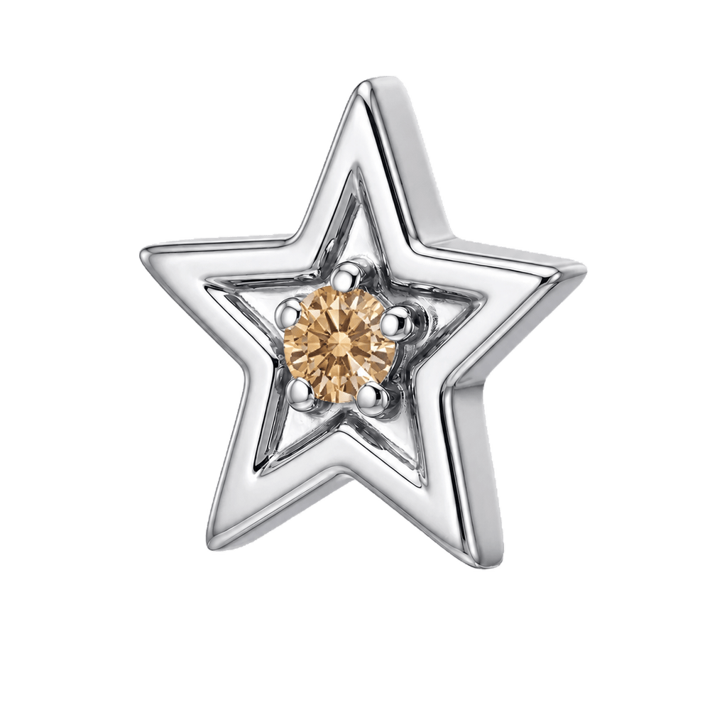 Shining Star - 14K Gold Threadless/Threaded - piercing-zone.com