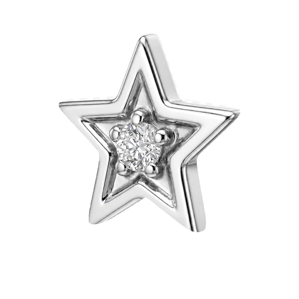 Shining Star - 14K Gold Threadless/Threaded - piercing-zone.com