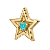 Shining Star - 14K Gold Threadless/Threaded - piercing-zone.com