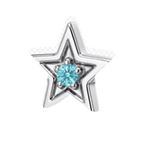 Shining Star - 14K Gold Threadless/Threaded - piercing-zone.com