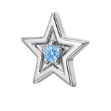 Shining Star - 14K Gold Threadless/Threaded - piercing-zone.com