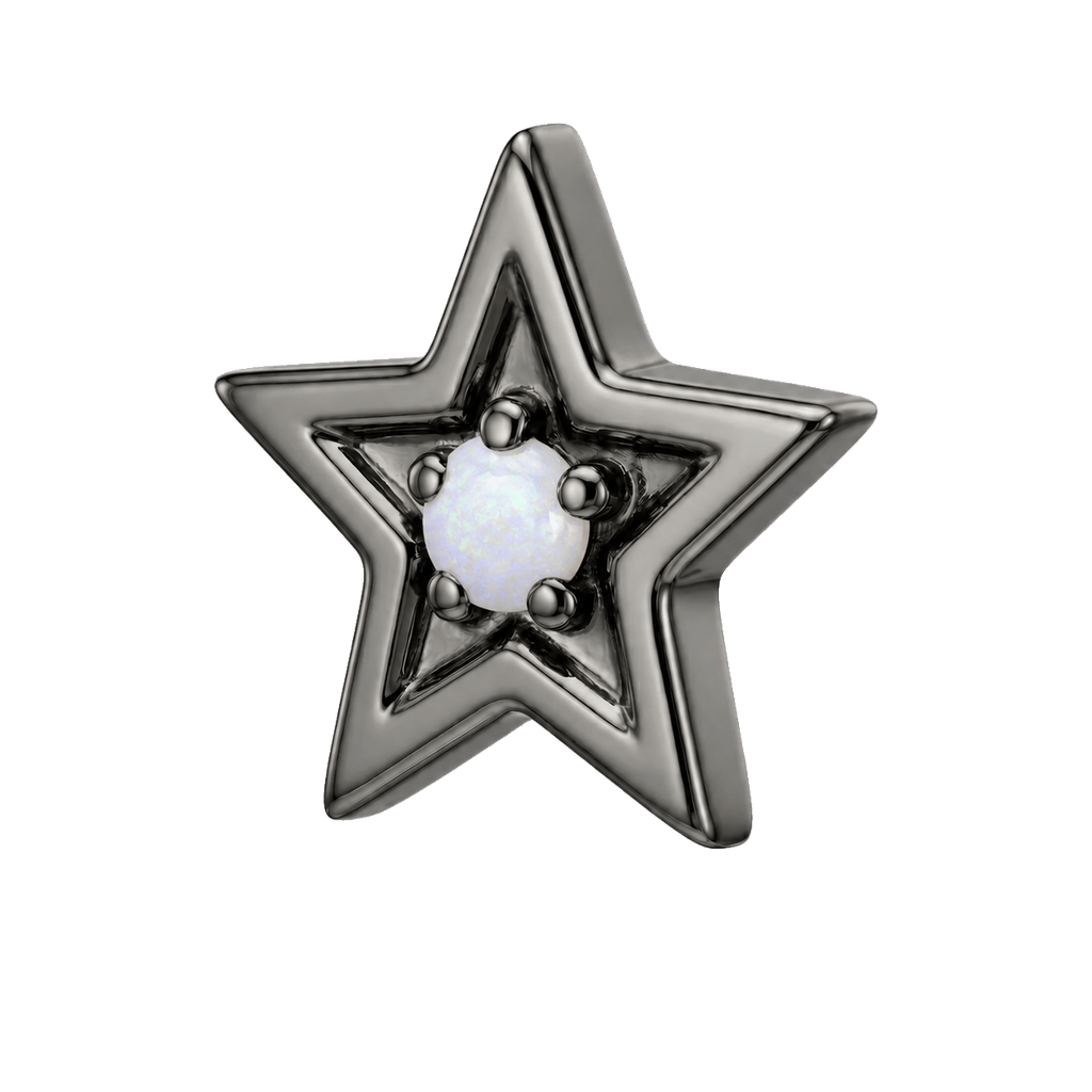 Shining Star - 14K Gold Threadless/Threaded - piercing-zone.com