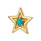 Shining Star - 14K Gold Threadless/Threaded - piercing-zone.com