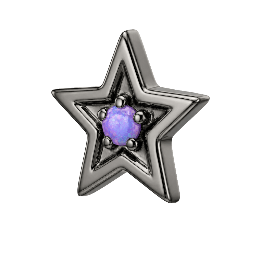 Shining Star - 14K Gold Threadless/Threaded - piercing-zone.com