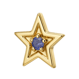 Shining Star - 14K Gold Threadless/Threaded - piercing-zone.com