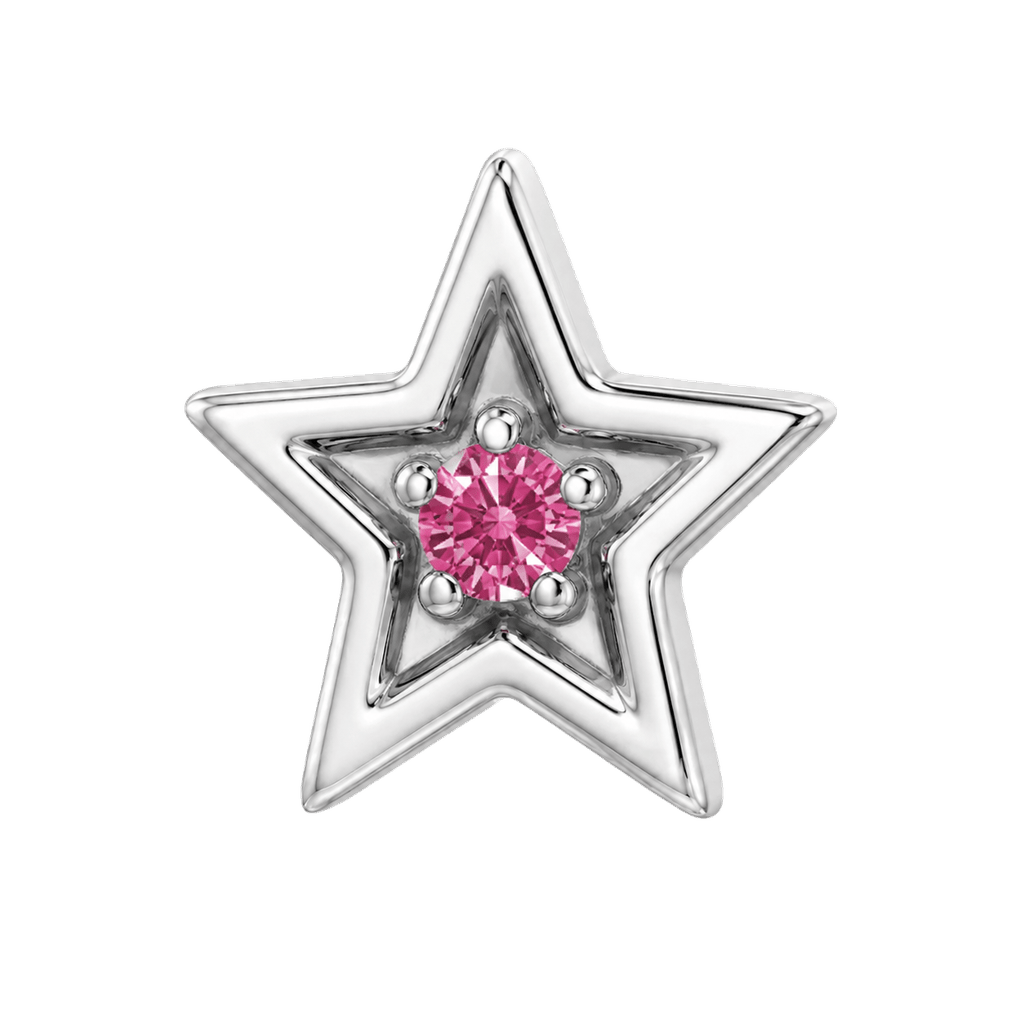 Shining Star - 14K Gold Threadless/Threaded - piercing-zone.com