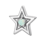 Shining Star - 14K Gold Threadless/Threaded - piercing-zone.com