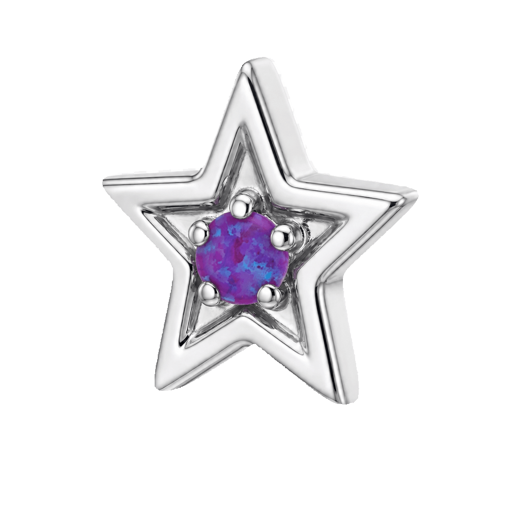 Shining Star - 14K Gold Threadless/Threaded - piercing-zone.com