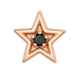 Shining Star - 14K Gold Threadless/Threaded - piercing-zone.com