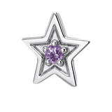 Shining Star - 14K Gold Threadless/Threaded - piercing-zone.com