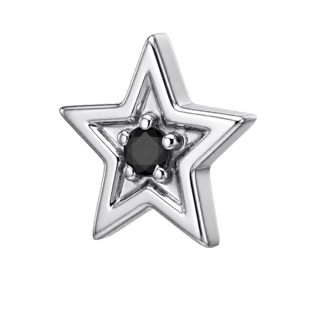 Shining Star - 14K Gold Threadless/Threaded - piercing-zone.com